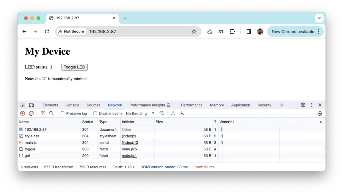 Web UI pages