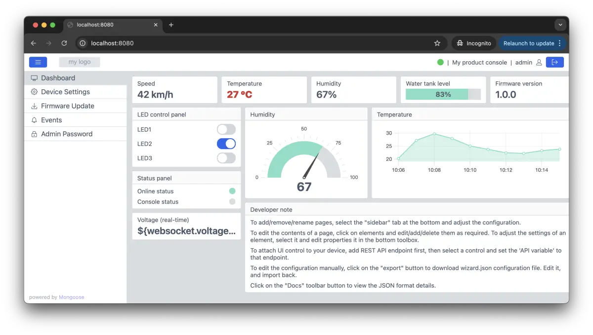 Functional Web UI