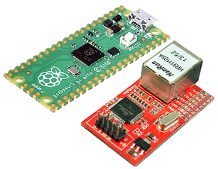 Raspberry Pi Pico and W5100 module board