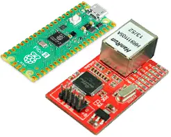 Raspberry Pi Pico 2 and W5100 module board