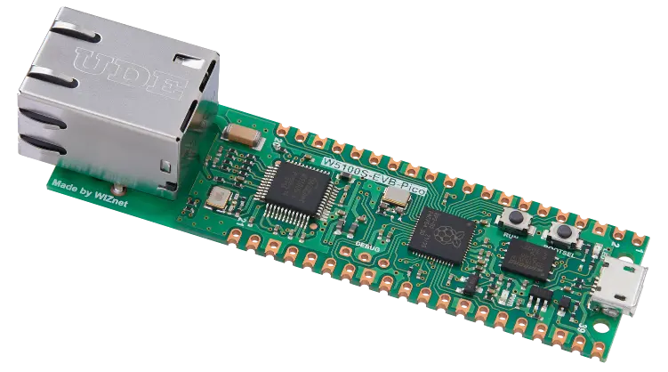 W5100S-EVB-Pico (RP2040 + W5100) board