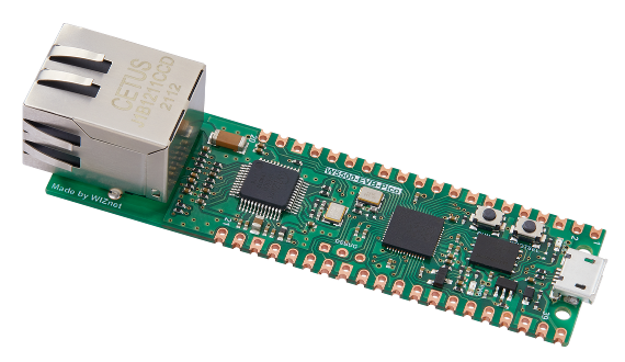 W5500-EVB-Pico (RP2040 + W5500) board