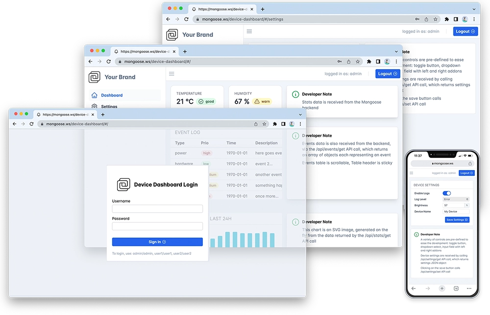 Device Dashboard