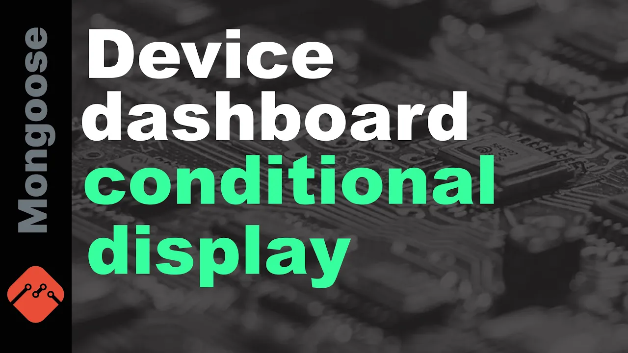 Embedded dashboard tutorial - conditional display on STM32 Nucleo-F756ZG and other MCUs